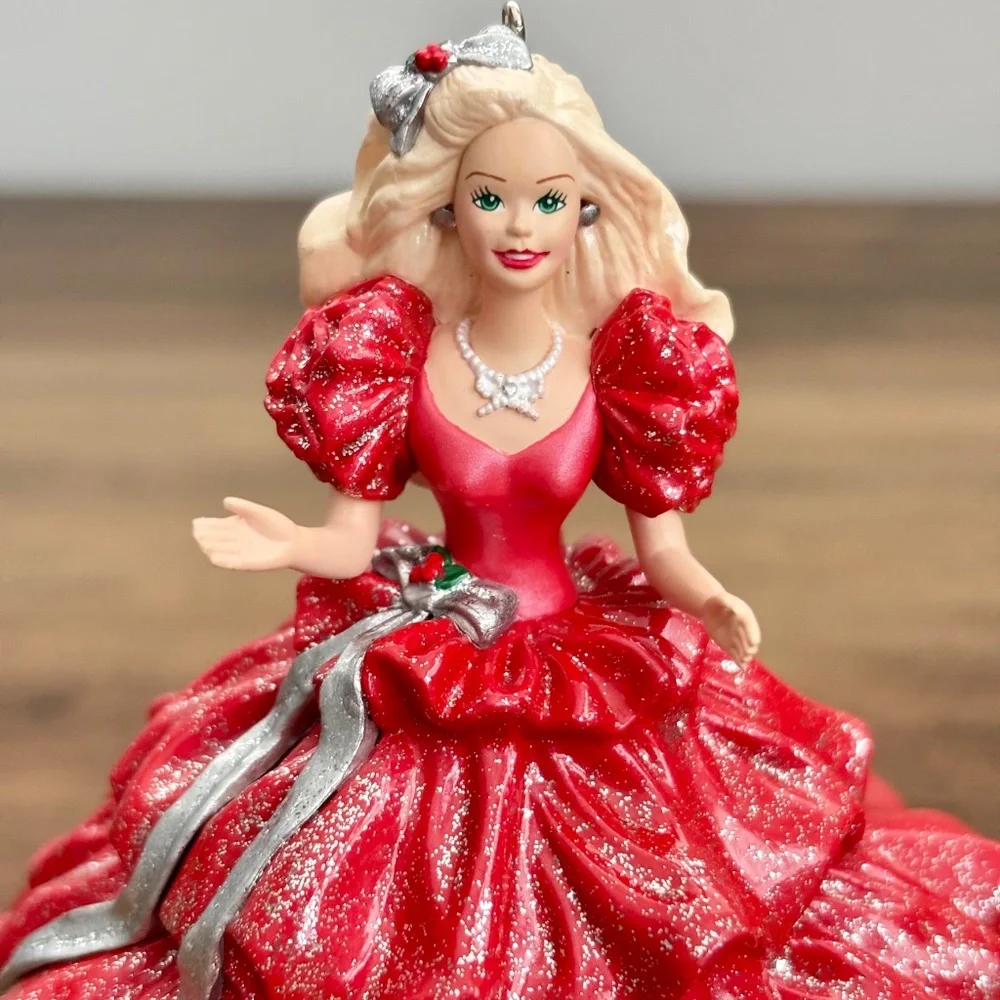 VINTAGE Hallmark Ornament Holiday Red BARBIE COLLECTORS CLUB 1st in Series 1996